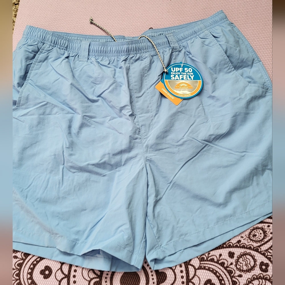 Columbia Men's Light Blue Athletic Shorts